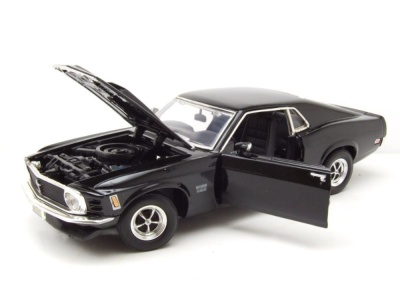 Ford Mustang Boss 429 1970 schwarz Modellauto 1:18 Motormax