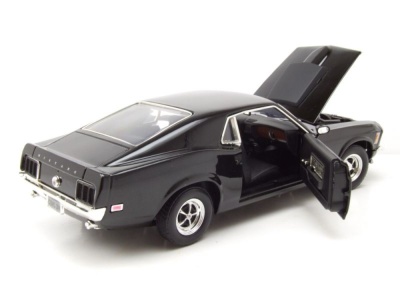 Ford Mustang Boss 429 1970 schwarz Modellauto 1:18 Motormax