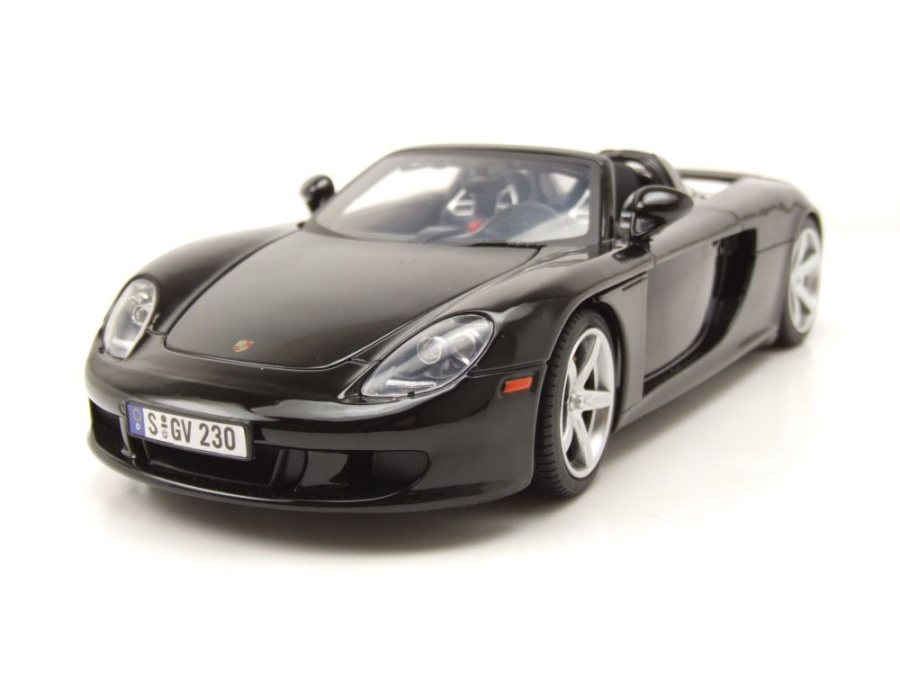 Porsche Carrera GT 2004 schwarz Modellauto 1:18 Motormax
