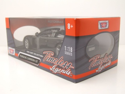Porsche Carrera GT 2004 schwarz Modellauto 1:18 Motormax