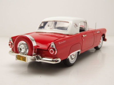 Ford Thunderbird Hardtop 1956 rot weiß Modellauto 1:18 Motormax