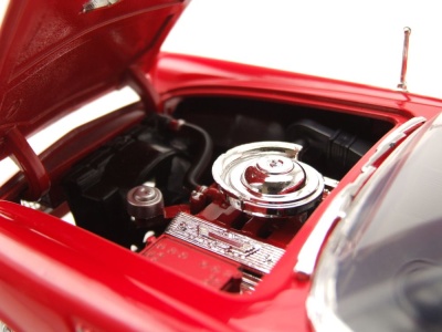 Ford Thunderbird Hardtop 1956 rot weiß Modellauto 1:18 Motormax