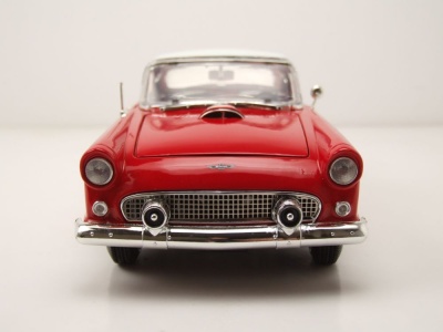 Ford Thunderbird Hardtop 1956 rot weiß Modellauto 1:18 Motormax
