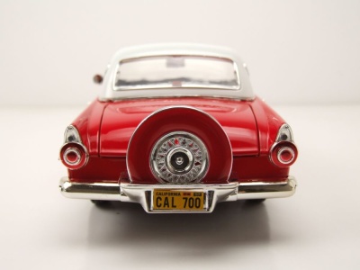 Ford Thunderbird Hardtop 1956 rot weiß Modellauto 1:18 Motormax