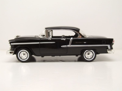 Chevrolet Bel Air Hardtop 1955 schwarz Modellauto 1:18 Motormax