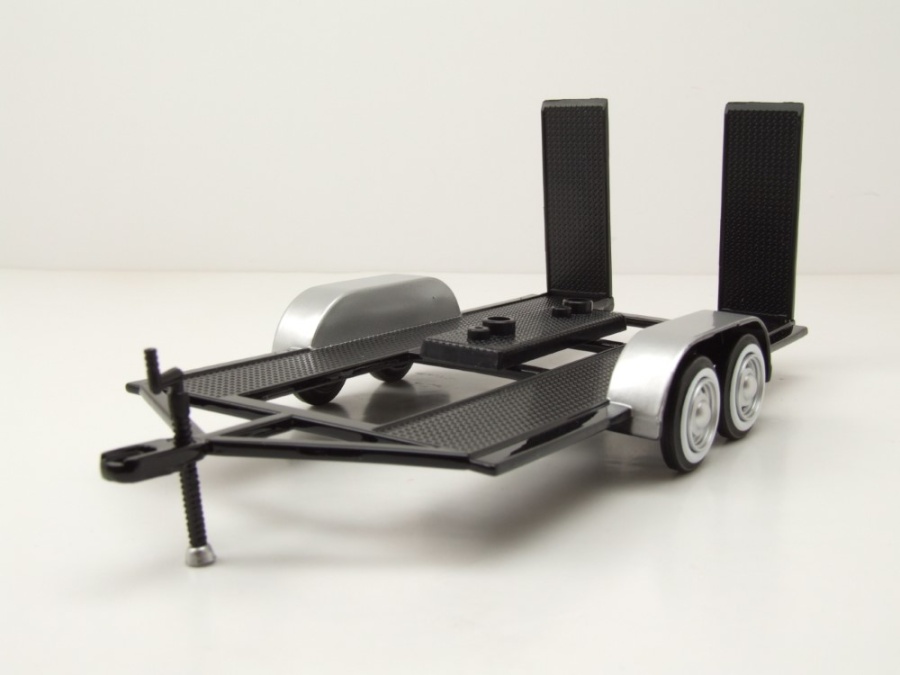 Modellauto Trailer Anhänger aus Metall für 1:24 Modelle Motormax, 18,50
