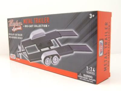 Trailer Anhänger aus Metall für 1:24 Modelle Motormax