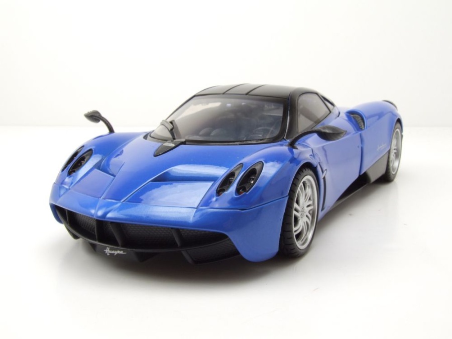 1/18 MOTORMAX Pagani Huyara Bleu Noir Haut Coupe Sur Personnalisé Base