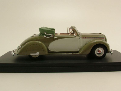 Opel Admiral Hebmüller Cabrio 1938 oliv/beige Modellauto 1:43 Neo Scale Models