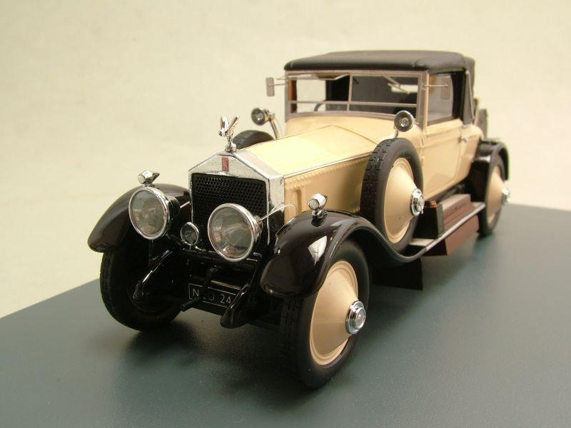 Rolls Royce Silver Ghost Doctor Coupe 1920 beige/schwarz, Modellauto 1:43 / Neo Scale Models