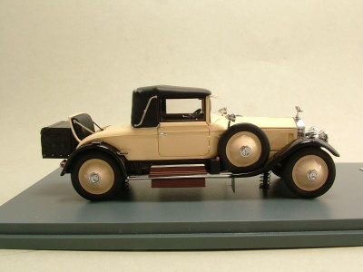 Rolls Royce Silver Ghost Doctor Coupe 1920 beige/schwarz, Modellauto 1:43 / Neo Scale Models