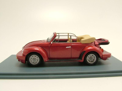 VW Schult Käfer Cabrio rot metallic Modellauto 1:43 Neo Scale Models