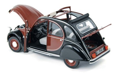 Citroen 2CV Charleston Ente 1982 rot schwarz Modellauto...