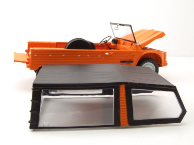 Citroen Mehari 1983 orange schwarz Modellauto 1:18 Norev