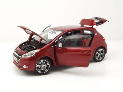 Peugeot 208 GTI 2013 rot Modellauto 1:18 Norev