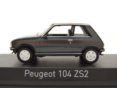 Peugeot 104 ZS2 1979 dunkelgrau metallic Modellauto 1:43 Norev
