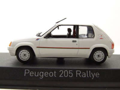 Peugeot 205 Rallye 1988 weiß Modellauto 1:43 Norev