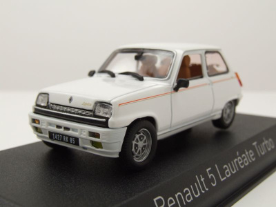 Renault 5 Laureate Turbo 1985 weiß Modellauto 1:43...