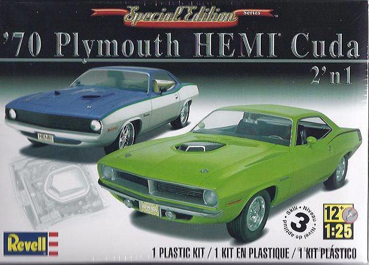 Plymouth HEMI Cuda 1970 2 in 1 Kunststoffbausatz 1:25 Revell