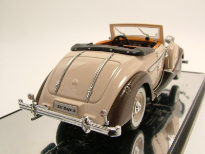 Maybach SW 38 Spohn Cabrio 1937 creme/braun, Modellauto 1:43 / Signature Models