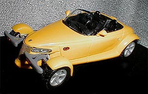 Plymouth Prowler offen gelb Modellauto 1:43 Universal Hobbies