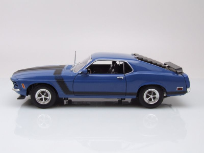 Ford Mustang Boss 302 1970 blau Modellauto 1:18 Welly