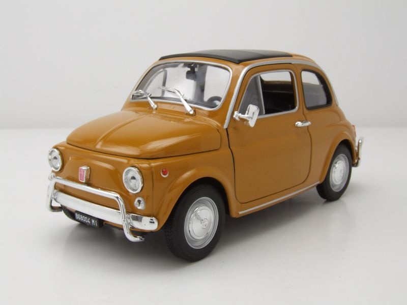 Fiat Nuova 500 1957 senf gelb Modellauto 1:18 Welly