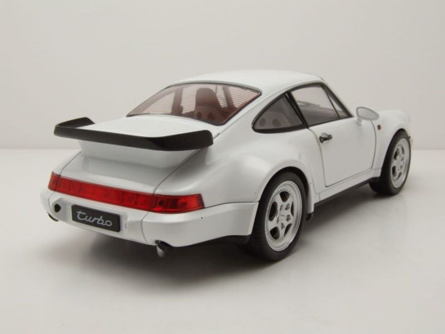 BLITZ VERSAND Porsche 911 964 Turbo weiss white Welly Modell Auto 1:18 NEU OVP 