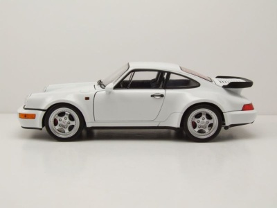 Porsche 911 (964) Turbo weiß Modellauto 1:18 Welly