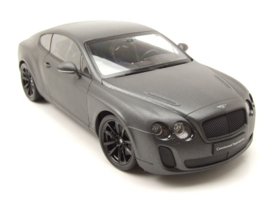 Bentley Continental Supersports 2009 grau metallic Modellauto 1:18 Welly