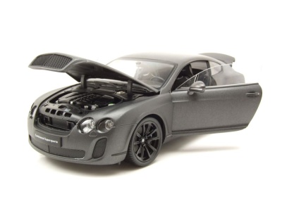 Bentley Continental Supersports 2009 grau metallic Modellauto 1:18 Welly