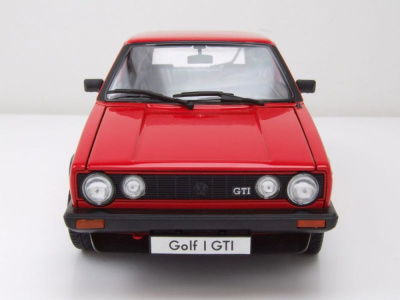 VW Golf 1 GTI Pirelli 1982 rot Modellauto 1:18 Welly