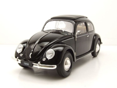 VW Käfer Brezelkäfer 1950 schwarz Modellauto...