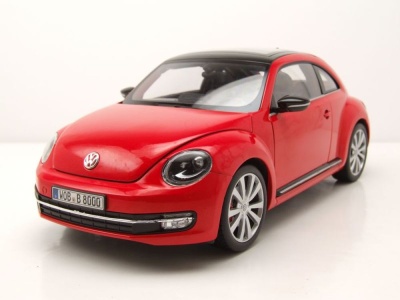 VW Beetle Käfer 2012 rot Modellauto 1:18 Welly