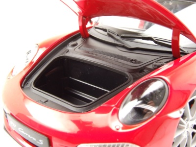 Porsche 911 (991) Carrera S 2012 rot Modellauto 1:18 Welly