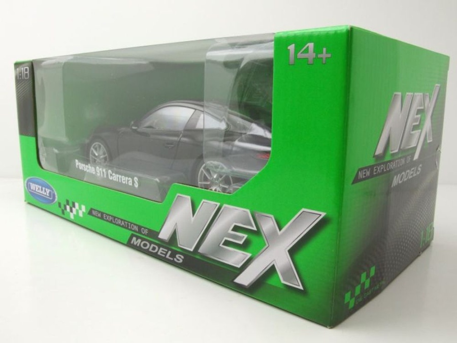 Welly 1:18 Porsche 911 Carrera RS année 1973 noir / rouge 18044bk