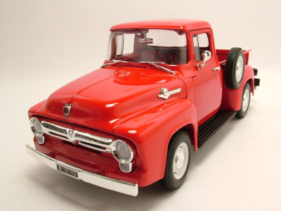 Ford F-100 Pick Up 1956 rot Modellauto 1:18 Welly