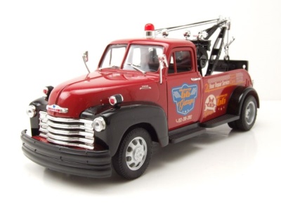 Chevrolet Tow Truck Abschlepper 1953 rot Modellauto 1:24 Welly