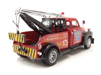 Chevrolet Tow Truck Abschlepper 1953 rot Modellauto 1:24 Welly