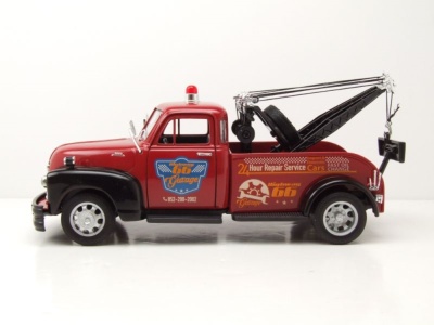 Chevrolet Tow Truck Abschlepper 1953 rot Modellauto 1:24 Welly