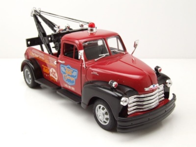Chevrolet Tow Truck Abschlepper 1953 rot Modellauto 1:24 Welly