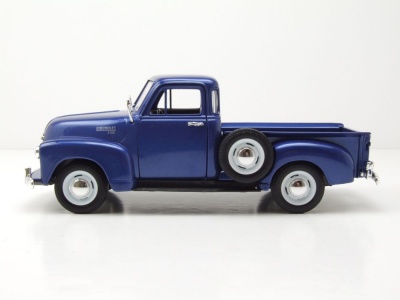 Chevrolet 3100 Pick Up 1953 dunkelblau metallic Modellauto 1:24 Welly