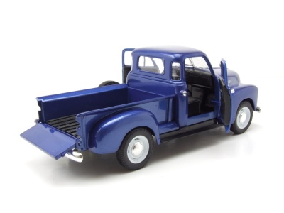 Chevrolet 3100 Pick Up 1953 dunkelblau metallic Modellauto 1:24 Welly
