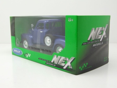 Chevrolet 3100 Pick Up 1953 dunkelblau metallic Modellauto 1:24 Welly
