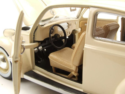 VW Käfer 1955 beige Modellauto 1:18 Bburago
