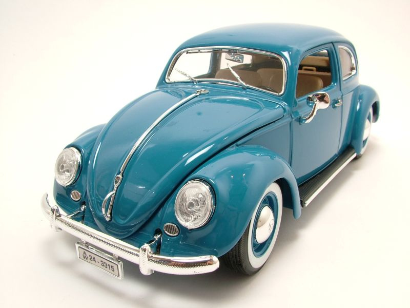VW Käfer 1955 blau Modellauto 1:18 Bburago