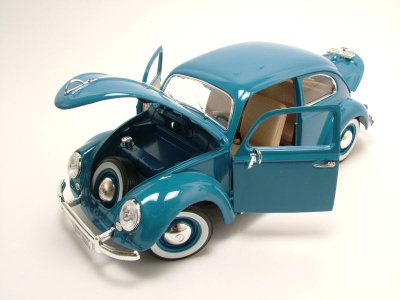 VW Käfer 1955 blau Modellauto 1:18 Bburago