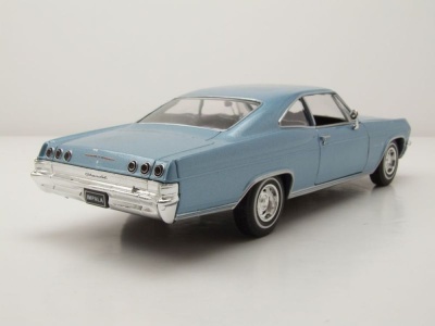 Chevrolet Impala SS 396 1965 blau metallic Modellauto 1:24 Welly