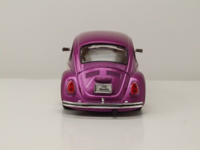 VW Käfer Tuning 1969 lila metallic creme Modellauto 1:24 Welly