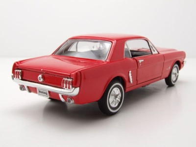 Ford Mustang Coupe 1964 1/2 rot Modellauto 1:24 Welly